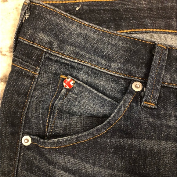 Hudson Bacara Cropped Straight Cuffed Jeans Size 24 - Picture 4 of 11